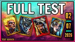 NEW CHAMPIONS REVEAL & TEST [TUЯ KruYseN] | Raid: Shadow Legends [TEST SERVER]