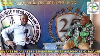 SUIVEZ ATTENTIVEMENT L'EMISSION AVEC LE NOUVEAU RELEGAL SUPPLÉANT DE KINSHASA LE PAST Joseph KADISHA
