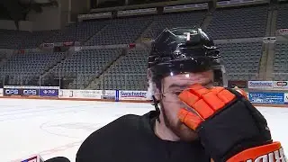 Komets defenseman Connor Corcoran full practice interview 4/3/2024