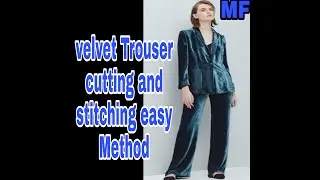 Simple Velvet Trouser Ki cutting and stitching #Part-1#simple #velvet #Trouser #cutting #stitching