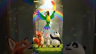 🌈 The Magic Feather Adventure | Fun Animal Cartoon for Kids | ZooZee TV #shorts