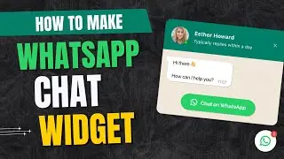How to add WhatsApp Chat to ANY website in 3 minutes | No-code Widget Tutorial