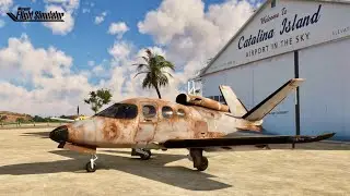 Rusty Vision Jet Revived at Catalina | ChasePlane | Microsoft Flight Simulator Ultra 4K