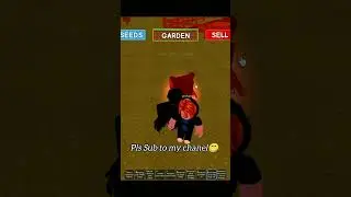 ✨omg i gift blood owl in 'grow a garden'|🥳 #roblox #shorts #growagarden