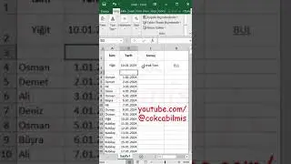 #Excel Evrak Eksik-Tam Görüntüleme