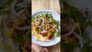 Roasted Jerk Cauliflower with Hummus 🥬🔥 #vegetariandinner #easymeals #comfortfood