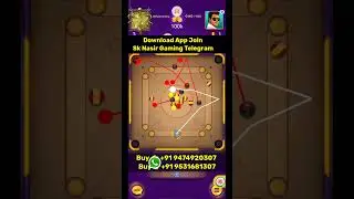 Carrom Pool AutoPlay Aim 😳 Sk Nasir Gaming #carrompool