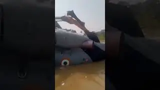 Watch: Bihar Flood Victims Rescue IAF Personnel After Helicopter Crashes in Muzaffarpur.