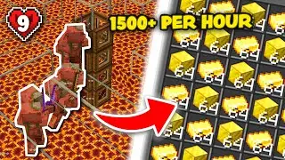 I Built an INSANE UNLIMITED GOLD FARM In Minecraft Hardcore!