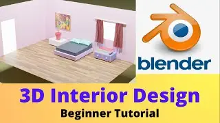 Interior Design in Blender | Bedroom 3D Modelling in Blender | Blender Beginner Tutorial | TVV