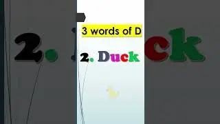 3 letter words starting with D | Learn  3 Words | Words From Alphabets | D Words | Alphabet | ABC