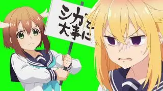 【Noko Shikanoko】 Anime Girl - Green Screen 【Shikanoko Nokonoko Koshitantan】【GB素材】 | No. 75
