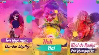 Holi Special Status 2019😘 || Full Screen Status Video😘 || Holi Whatsapp Status😘 || AS Creation😍