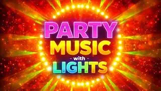 Party Music With Flashing Lights 😜 Colorful Disco Background