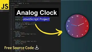 How to Create Analog Clock using HTML CSS and JavaScript: A Step-by-Step Guide. #javascriptprojects