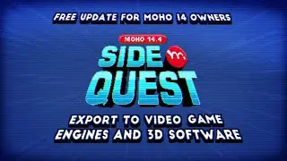 Free Moho update! Export your characters to game engines and 3D software with Moho 14.4 SIDE QUEST