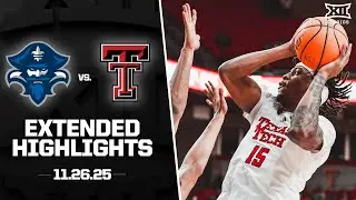 New Orleans vs. #20 Texas Tech Extended Highlights | 2025-26 Big 12 Men's Basketball