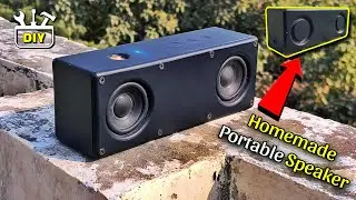 Homemade Portable Bluetooth Speaker I Mini Boombox I Hi-Fi Bass and Rich Sound