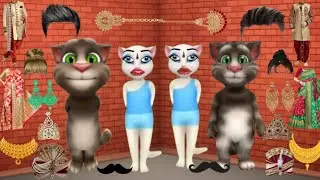 Four talking tom billu and billa fairy bridal makeup 💄💅💄🐱👸 funny comedy video || kartoon cartoon ||