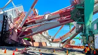 Giant Crane Collapse Compilation | Dangerous Heavy Equipments Gone Wrong | Truck VS Car Accidents