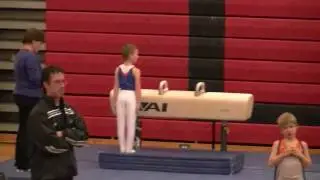 Gabe at 2011 Ohio State Championships, Level 4 Pommel Horse