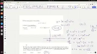 MAT Specimen Paper 2 Short Questions F to J