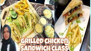 Grilled Chicken Sandwich Recipe|Chicken Grilled Sandwich By Chef Life With Chef Nazia #professional