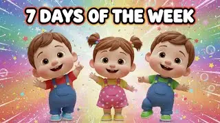 7 DAYS OF THE WEEK 🌈 | Learn 7 Days with Cute Kids 👶🎵 | Kids Rhyme