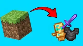 Minecraft, But Dirt Drops OP ITEMS