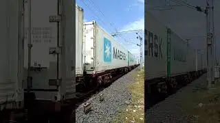 What stays inside the container wagon?🚦 #Indian railway#youtube#trending#video#👍