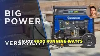 Westinghouse 6500 Watt Dual Fuel Home Backup Portable Generator, Transfer Switch Ready 30A