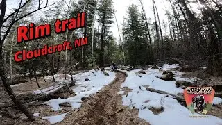 Cloudcroft, NM in December Rim trail #dirtbike #singletrack