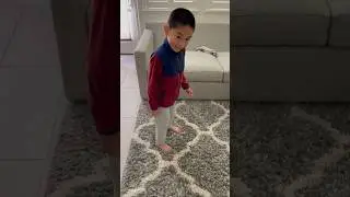 Getting ready for school 3 #preschool #dressup #jacket #sweater #pants #kid #boy #school #fun