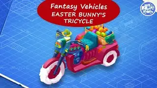 Fantasy Vehicle#6 - Find out How Easter Bunny's Tricycle is made and works! | Go kids! Games