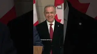Carney giggles at Ford's defence of infamous anti-tariff ad