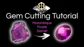 Gem Cutting Tutorial - Faceting a Portuguese Cut Purple Garnet