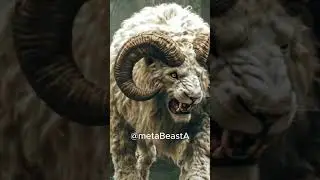Lion and Goat | #ai #fusion #hybrid #animals #humanity #aianimalhybrids #aianimals #shorts #short