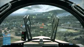 Battlefield 3: Jet gameplay [Caspian border]