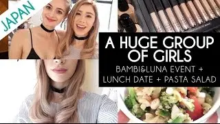 A HUGE GROUP OF GIRLS | Bambi Luna Event & Vegan Food & Pasta Salad Recipe