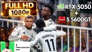 EA FC 26 em FULL HD 1080p 🔥 RTX 5050 + Ryzen 5 5600GT (Gameplay Insana!)