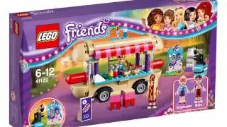 Lego Friends Amusement Park Hot Dog Stand 41129 Speed Build