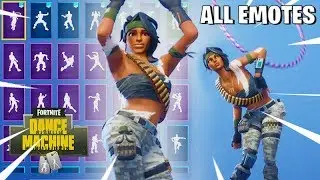 BANDOLETTE Fortnite Skin Combos ALL & NEW EMOTES SHOWCASE #FortniteLeaks Season 8