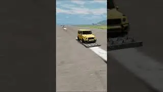 White G-Wagon vs Spike Trap at High Speed | BeamNG.drive Extreme Crash