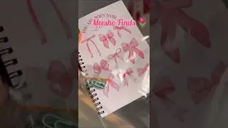 Journal from Meesho #meesho #meeshohaul #pinterest #meeshoreview #journal #diary #ribbon #bow #pink