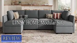 LINSY HOME Modular Sofa Review - Sectional Couch U Shaped Sofa with Storage