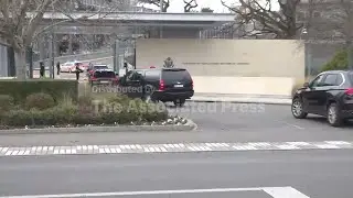 Motorcade believed to be carrying US Secretary of State Rubio arrives in Geneva for Ukraine talks
