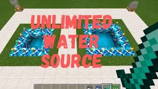 How To Make Unlimited Water Source | Minecraft | Rahulz Gaming