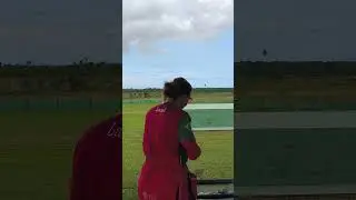 mulheres no tiro esportivo com a modalidade do Trap americano Brasil