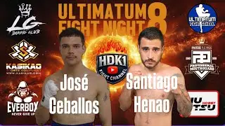Jos&eacute; Ceballos vs Santiago Henao &ndash; Boxeo -60 kg | Ultimatum Fight 8