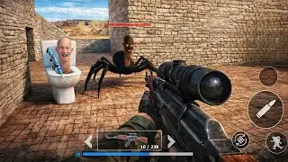 Monster Sniper FPS Toilet Laboratory Shooting Game _ Android Gameplay 